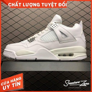 (FREESHIP+HỘP+QUÀ) Video Giày thể thao JD4 Retro Pure money full trắng siêu đẹp cho nam và nữ