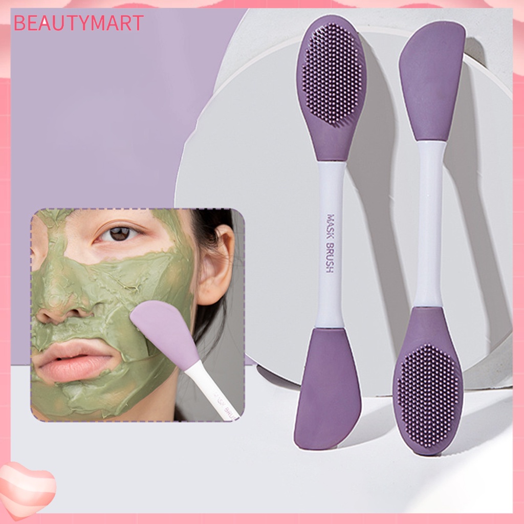 Cọ Silicone Hai Đầu Làm Sạch Lỗ Chân Lông Chăm Sóc Da Mặt Cho Nữ