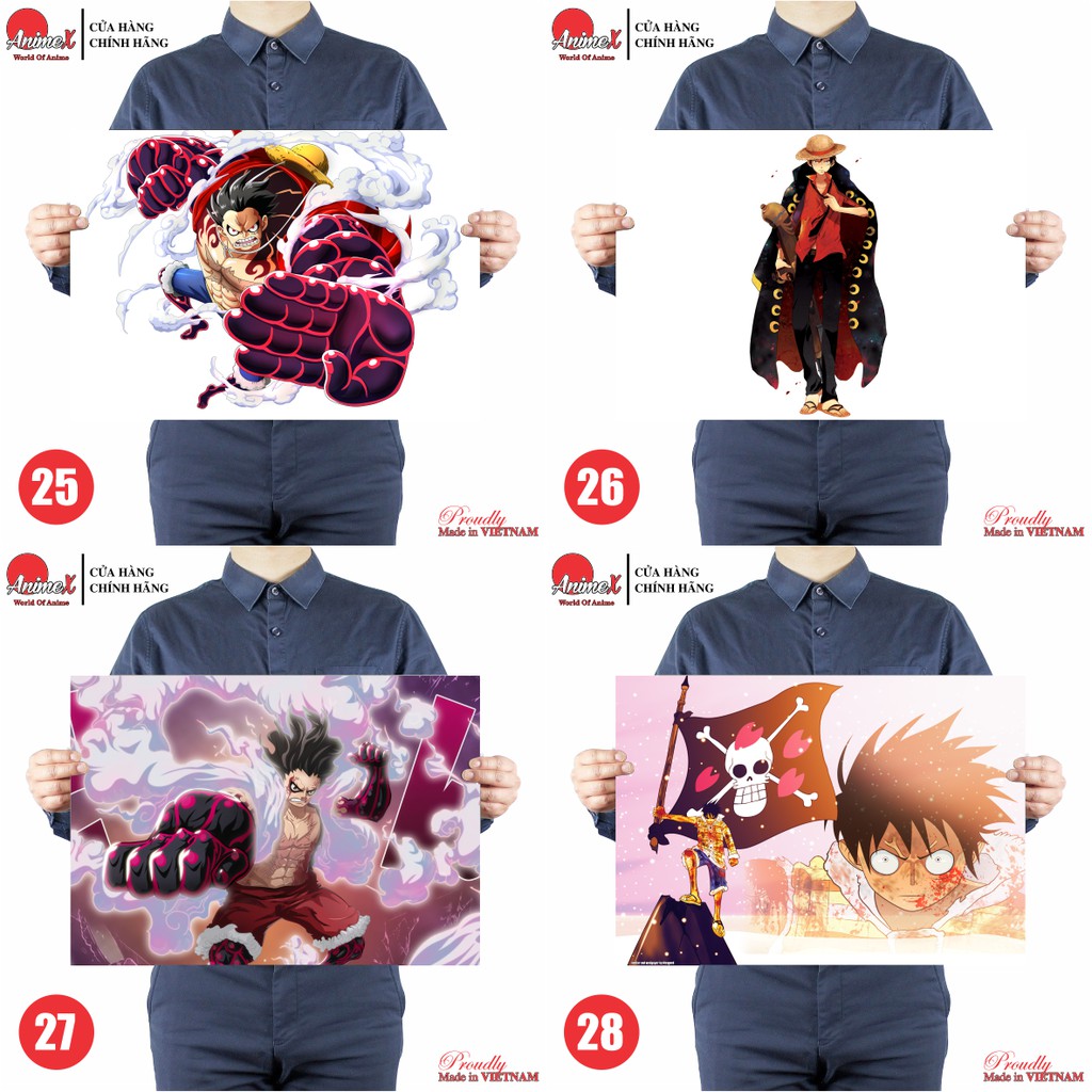 Tấm Tranh Poster Áp Phích Hình Monkey D. Luffy - Luffy Mũ Rơm - Anime One Piece - Onepiece - Đảo Hải Tặc By AnimeX 21-40