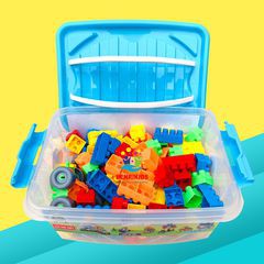 Đồ Chơi Xếp Hình Xây Dựng Có Hộp Đựng Tiện Lợi ,An Toàn Cho Bé