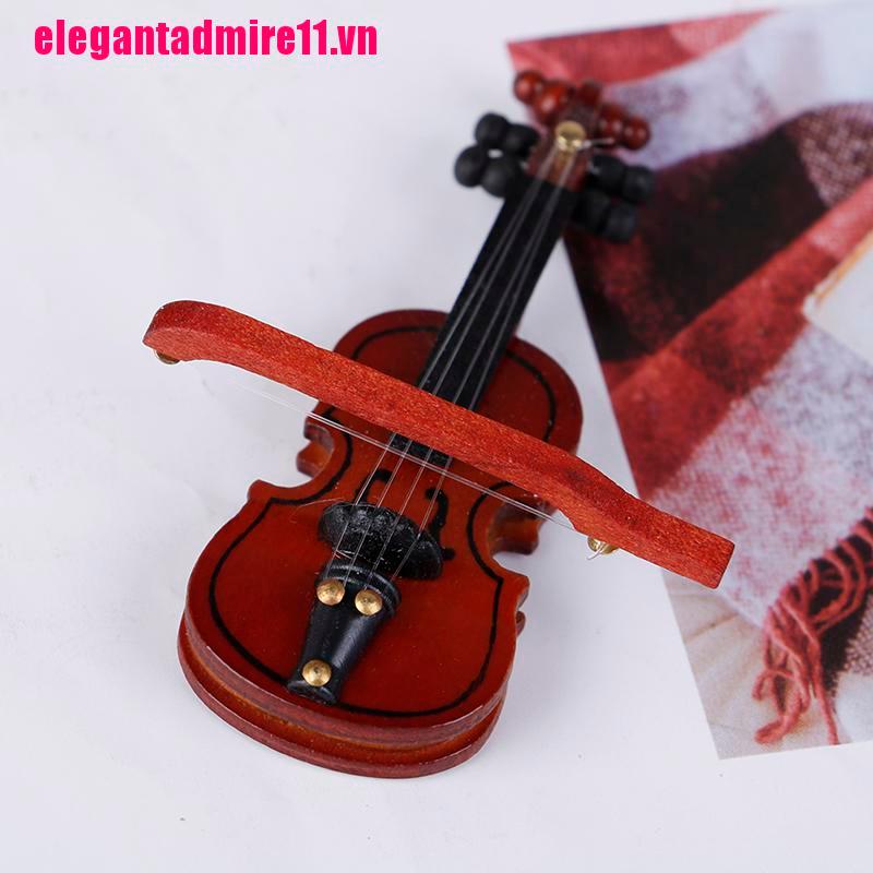 Đàn Violin Mini Bằng Gỗ Cho Nhà Búp Bê