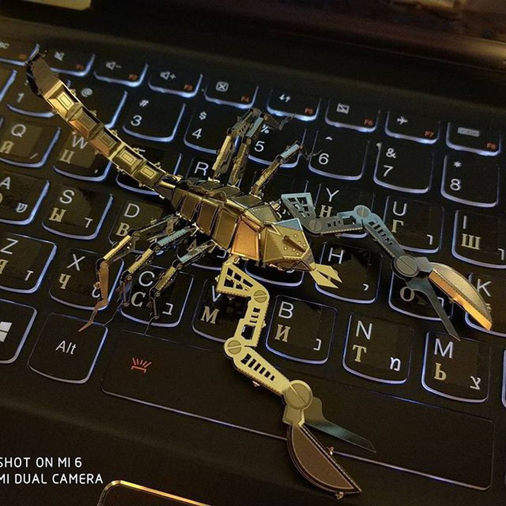 Mô Hình Lắp Ghép 3D Kim Loại Tự Ráp Bọ Cạp Scorpion - Chưa Lắp