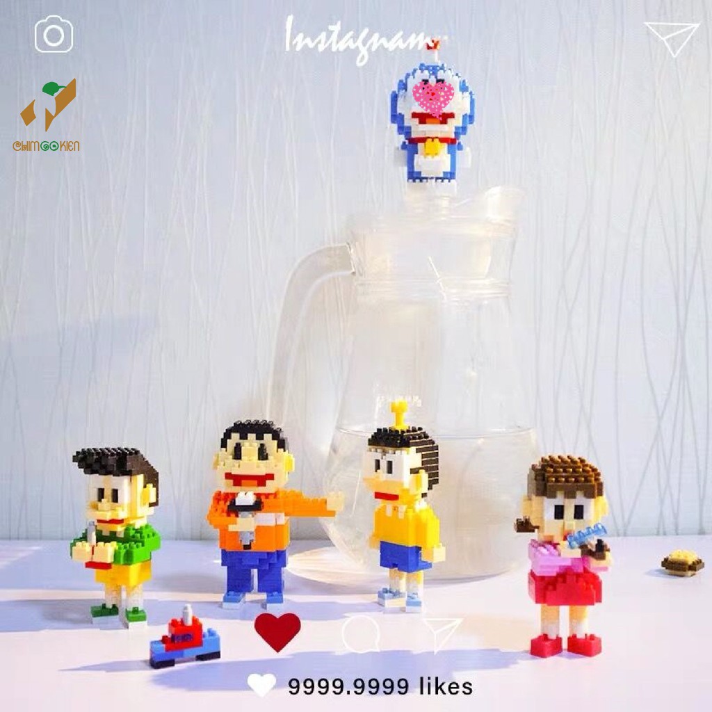 Mô hình Doraemon xếp hình lego 250 chi tiết