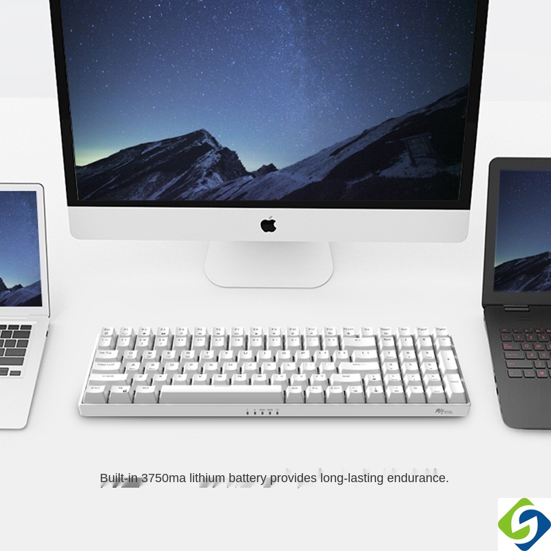 Bàn Phím rk100 rgb rk860 bluetooth + 2.4g type-c Không Dây Chất Lượng Cao