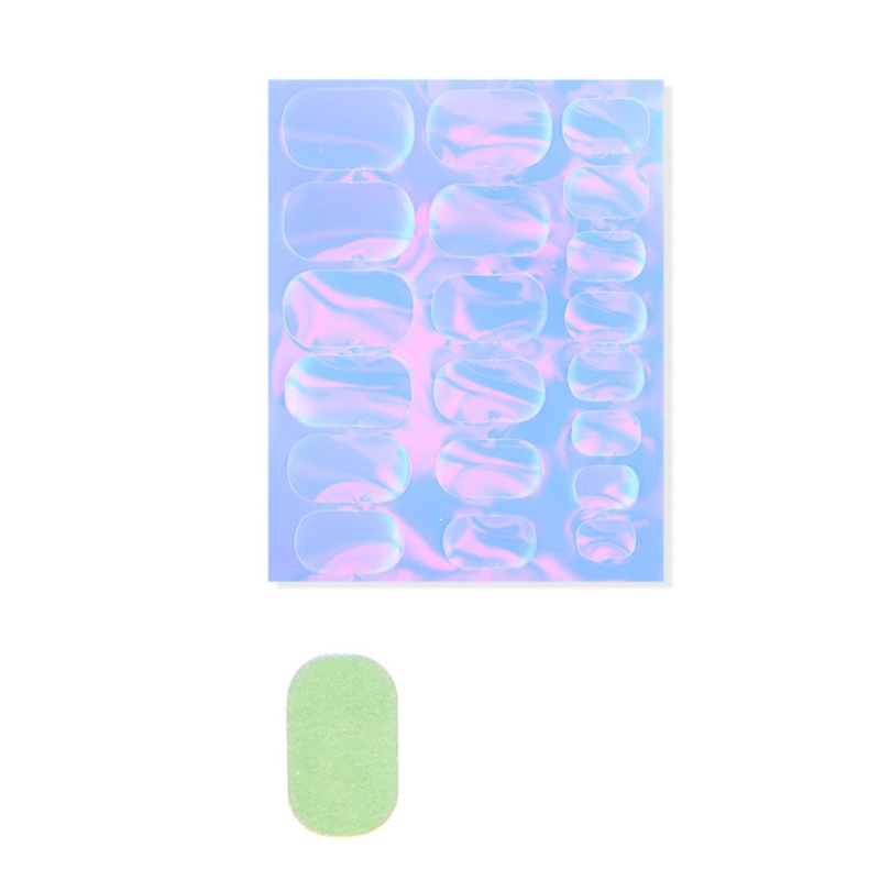 Miếng Dán Trang Trí Móng Tay Mặt Kính Phản Quang Màu Gradient Thời Trang YOUYO