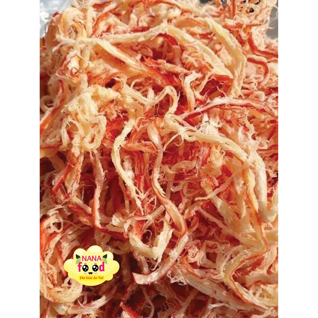 Mực hấp nước dừa xé sợi hũ 250gr NaNaFood, đồ ăn vặt ngon, vị đậm đà, đặc sản Đồng Nai