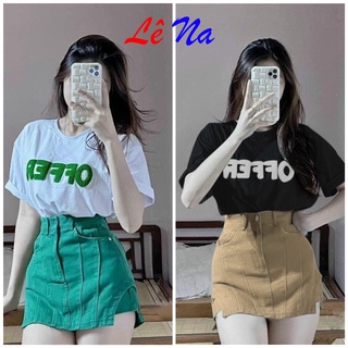 Set Bộ Áo Phông Thêu Offer Kèm Quần Váy SV40