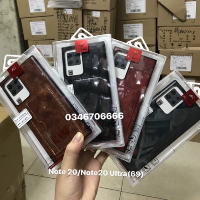 Ốp da cài thẻ KST Note20 / Note20 Ultra
