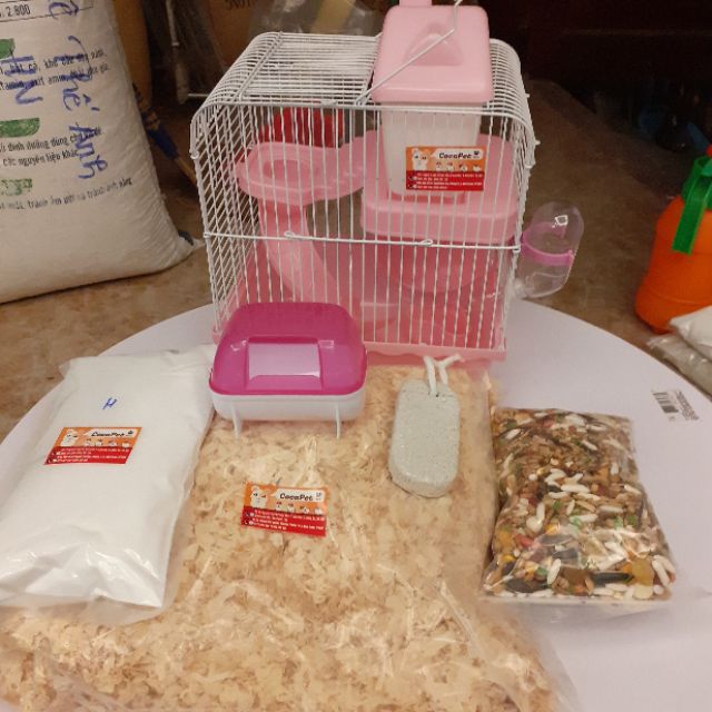 Lồng hamster full đồ cho người mới nuôi hamster