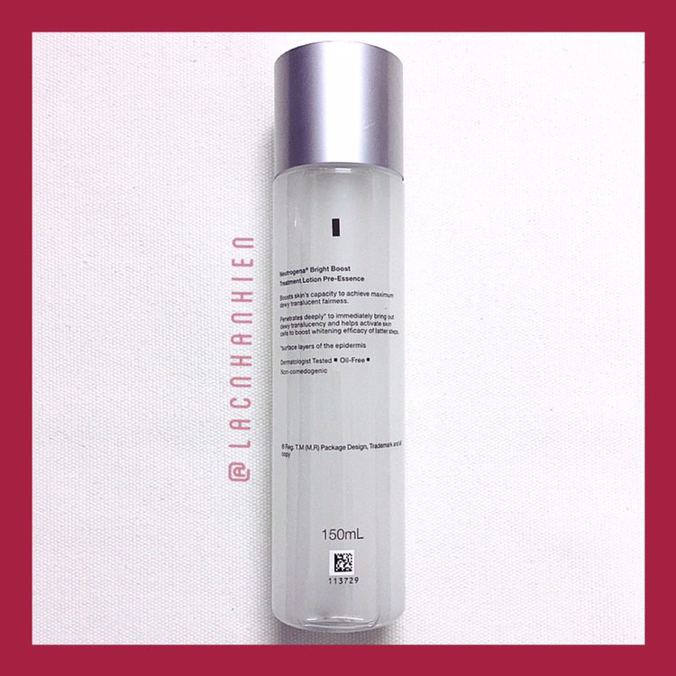 TINH CHẤT DƯỠNG TRẮNG NEUTROGENA BRIGHT BOOST TREATMENT LOTION PRE-ESSENCE CHO DA NHẠY CẢM