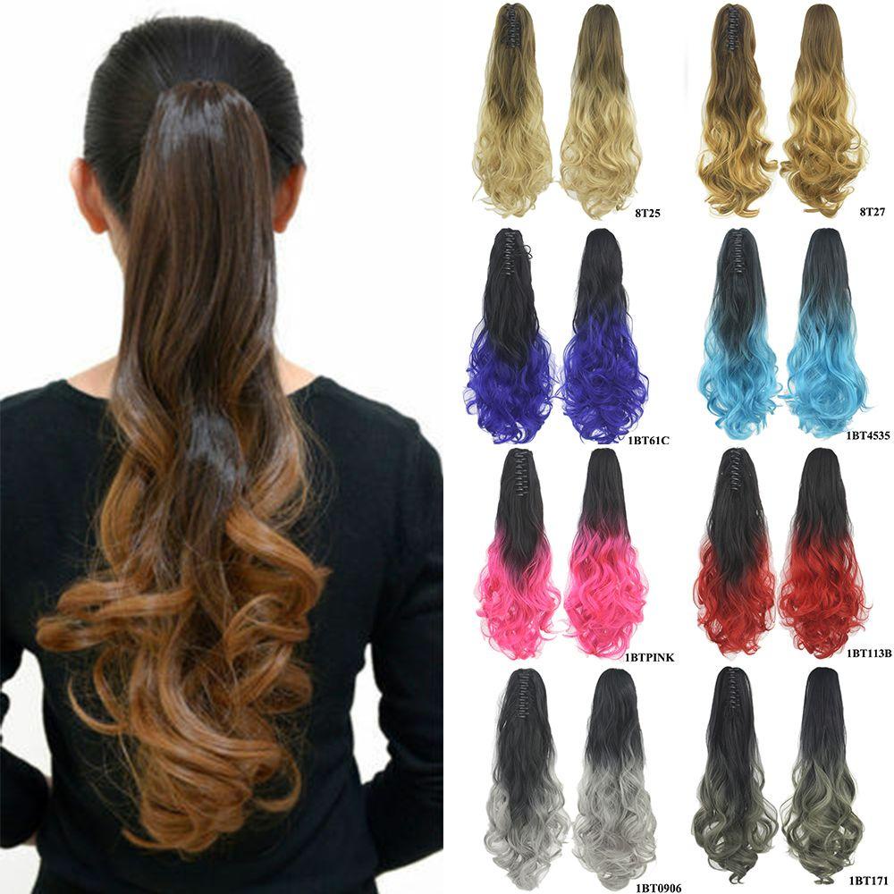 ANEMONE Tóc Giả Đuôi Ngựa 15 Màu Thời Trang Cho Nữ