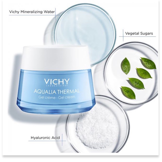 Kem Dưỡng Ẩm, Cấp Nước Cho Da Dầu Vichy Aqualia Thermal Cream-Gel 50ml