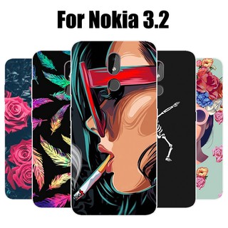 Ốp lưng Nokia 3.2 Trường hợp Silicone mềm TPU Back Cover Điện thoại Vỏ bọc Nokia3.2 Case