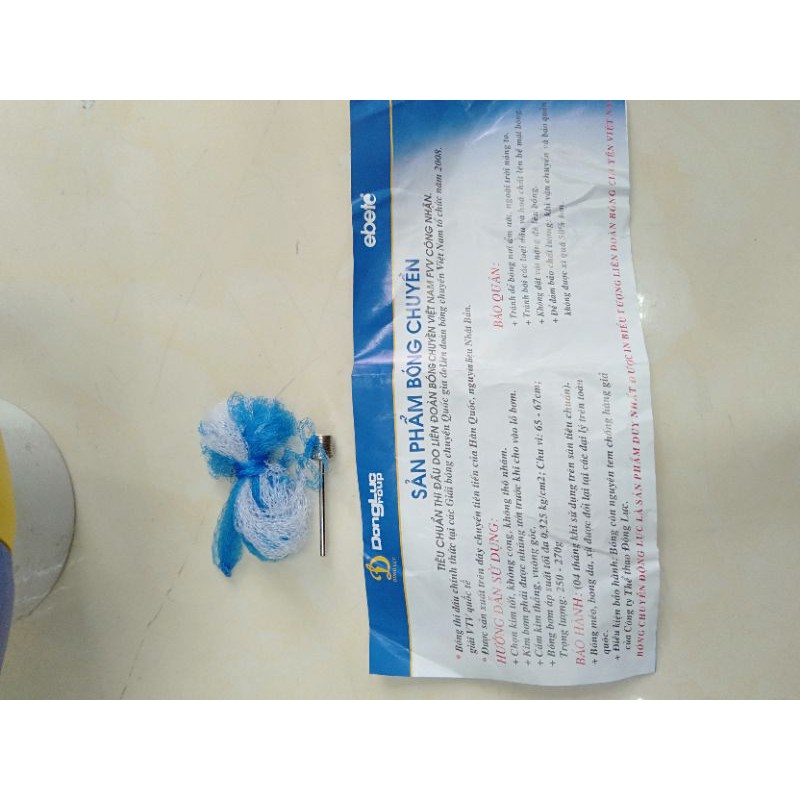Bóng chuyền da động lực tiêu chuẩn thi đấu tặng kèm kim bơm. lưới