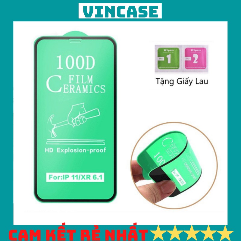 Kính cường lực iphone full màn 100D DẺO  6/6plus/6s/6s plus/6/7/7plus/8/8plus/x/xs/xr/xsmax/11/11pro/11promax-vincase