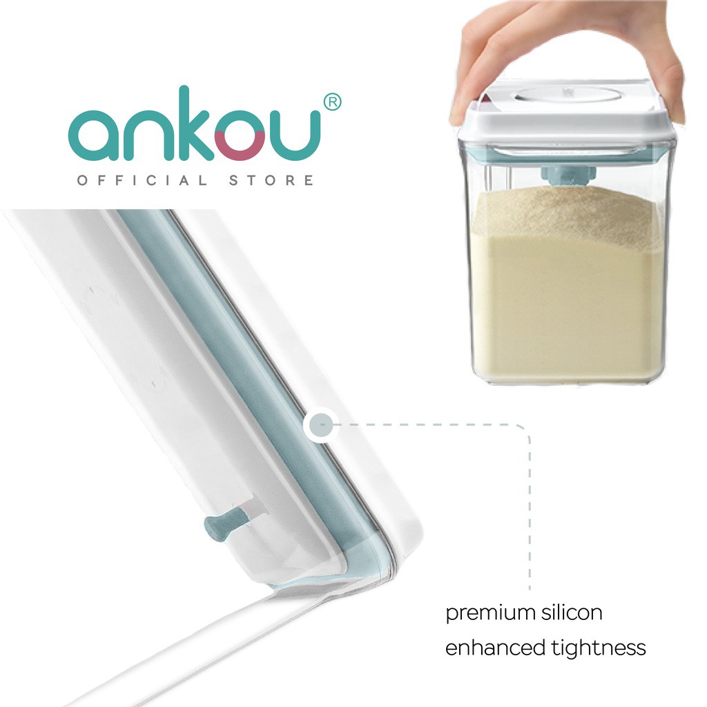 ANKOU Bình Đựng Sữa Bột Hình Chữ Nhật 1700ml | BigBuy360 - bigbuy360.vn