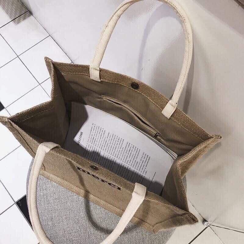 [TÚI CÓI VUÔNG] Túi Cói Merci Siêu Hot Rẻ Vô Địch Hàng Đi Biển Đi Chơi Du Lịch/Đựng Cả Thế Giới | BigBuy360 - bigbuy360.vn