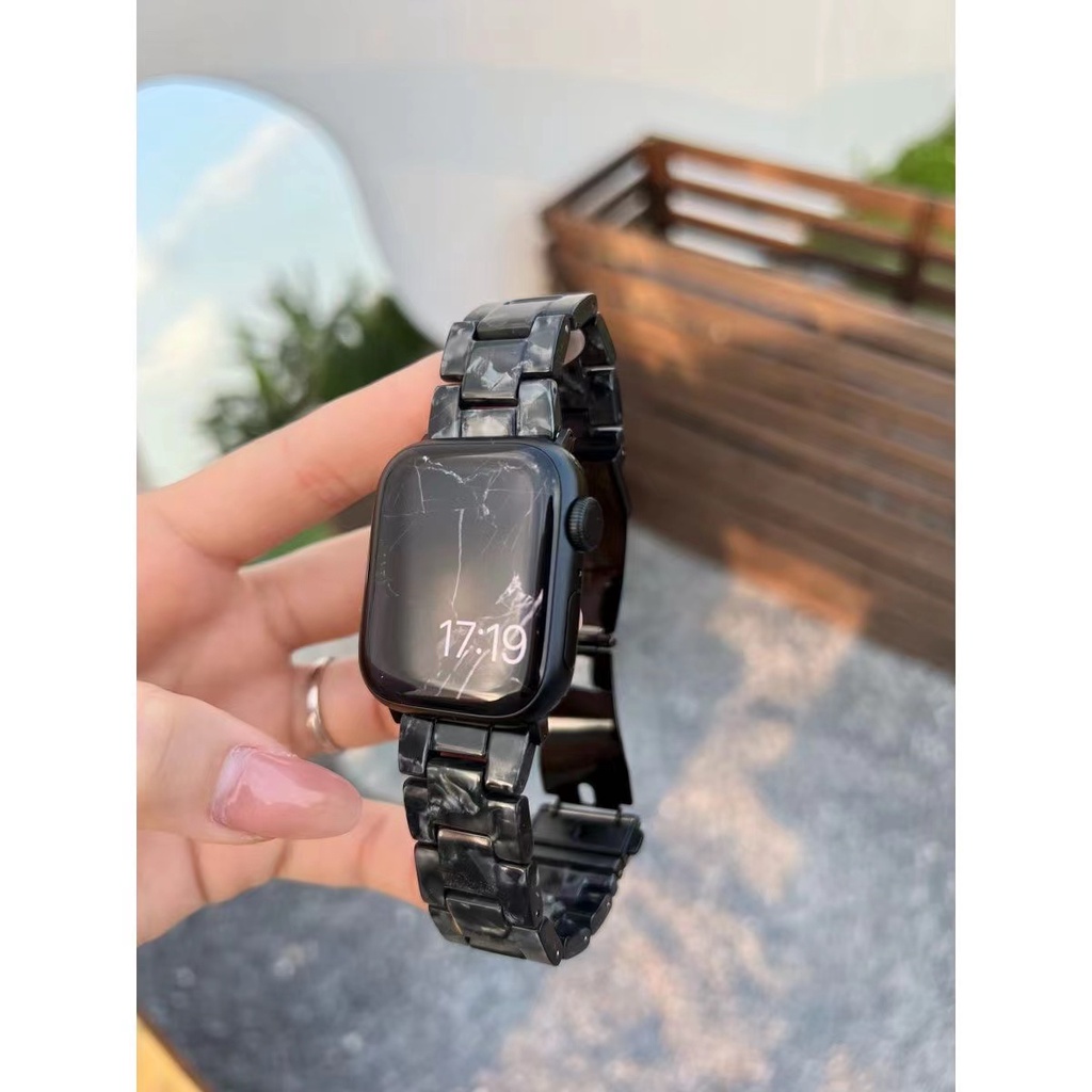 Dây Đeo Trong Suốt Bằng Nhựa Cho Đồng Hồ Thông Minh apple watch 41mm 45mm 44mm 40mm 42mm 38mm 41 45 mm iwatch 7 6 se series 5 4 3