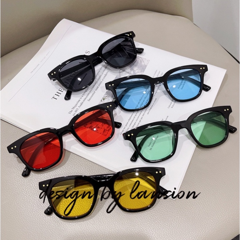 Kính Mát Gọng Vuông Chống Tia UV400 Thời Trang Cho Nam Nữ