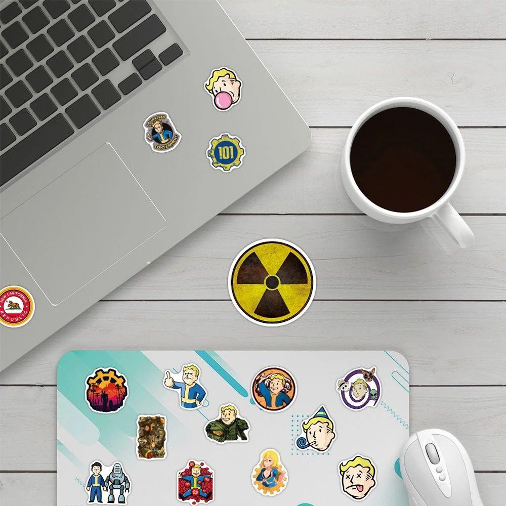 Miếng Dán Trang Trí Laptop Chống Nước Họa Tiết Hoạt Hình PEWANY Fallout Game