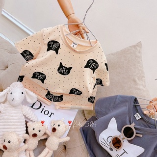 Bộ cotton mèo LE CHAT cho bé