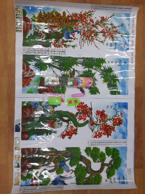 (Kho SỈ)TRANH ĐÍNH ĐÁ,THÊU TỨ QUÝ TÙNG CÚC TRÚC MAI VS107.DF526.y8198.223231.223234.223229 LG1429  LV445(132X90) | BigBuy360 - bigbuy360.vn