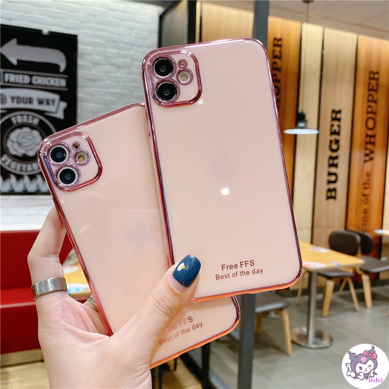 Ốp điện thoại khung vuông mạ vàng cho Xiaomi Redmi 9a 9c 9 8a 8 7a 7 Note 9 8 Pro | BigBuy360 - bigbuy360.vn