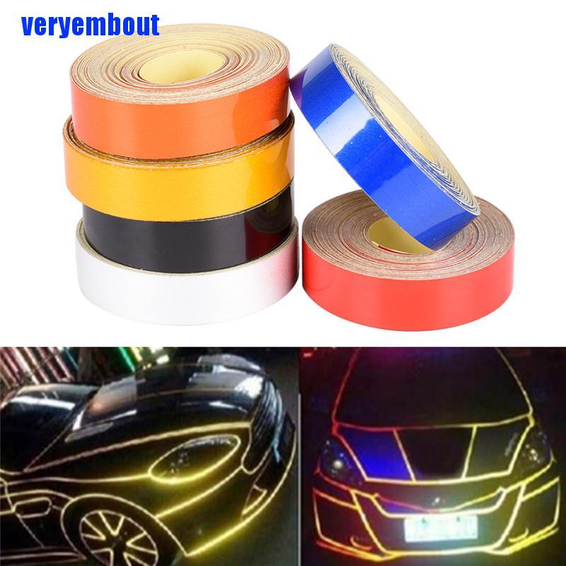 Cuộn Băng Keo Phản Quang Cảnh Báo An Toàn Cho Xe Hơi / Xe Tải 1cmx5m