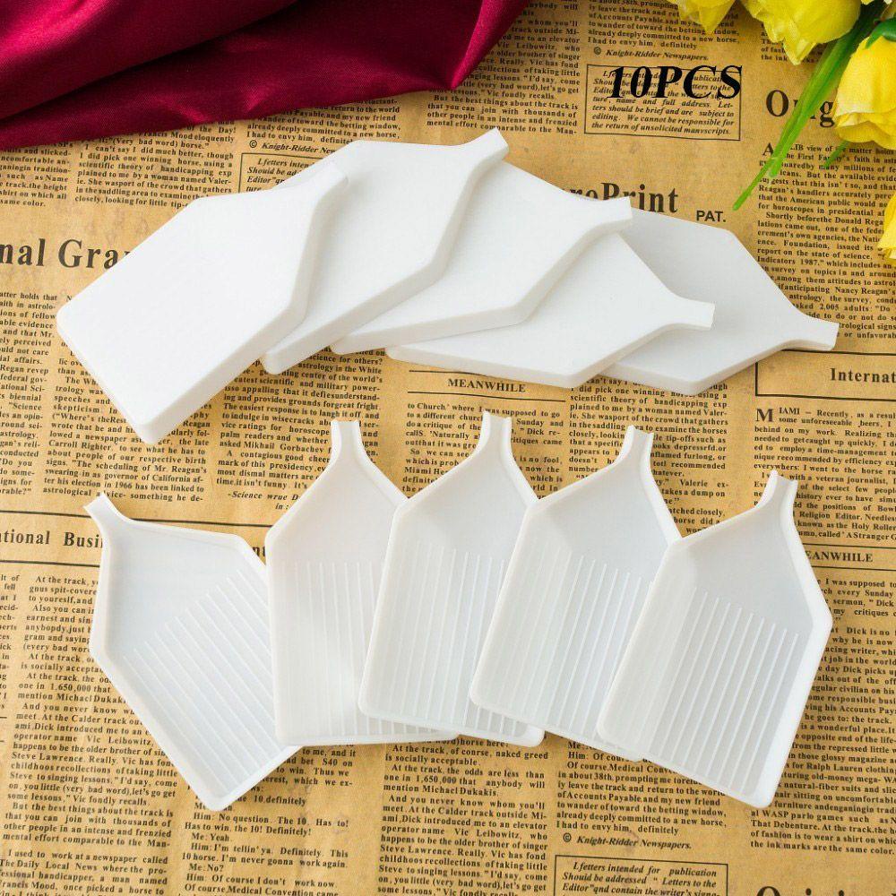 Bộ 10 Khay Vuông Acrylic 5D Đựng Màu Vẽ Tranh Tiện Dụng