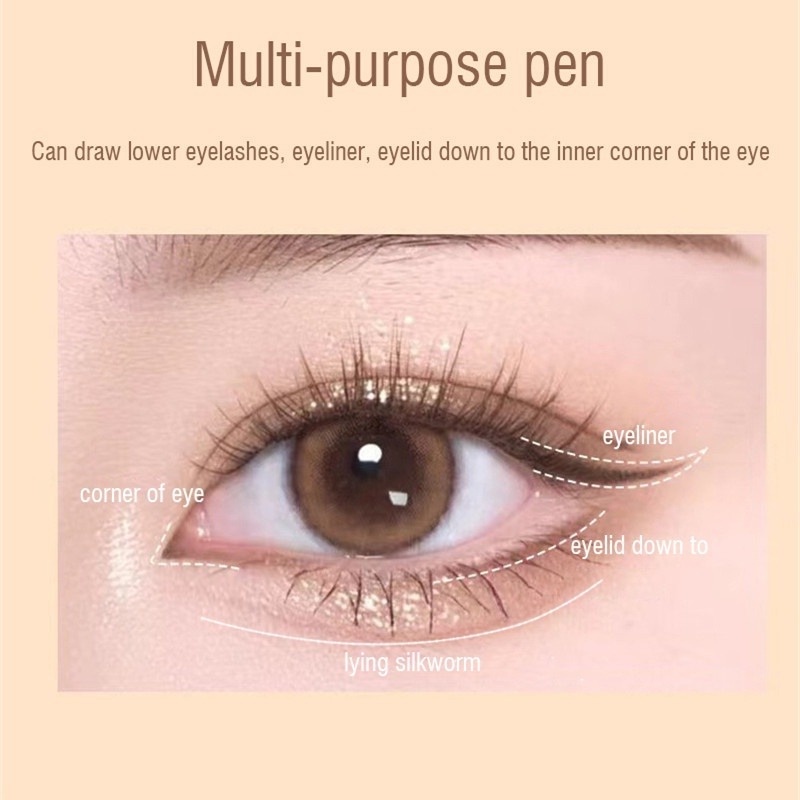 Bút Kẻ Mắt Nước Siêu Mịn Nhanh Khô Kháng Nước Chống Mồ Hôi Không Lem Nhòe Lâu Trôi 2 Màu Lựa Chọn Handaiyan