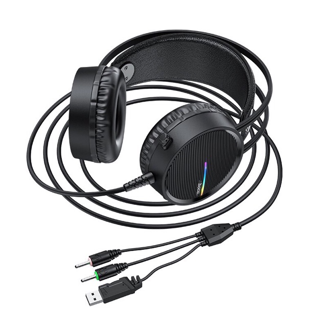 Tai nghe chụp tai headphone cho game thủ Hoco W100 chính hãng