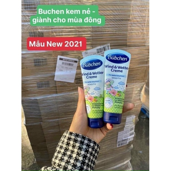 Kem Nẻ Buchen đức cho bé baby, cho trẻ sơ sinh 75ml dạng hũ dạng tuýp bảo vệ làn da của bé