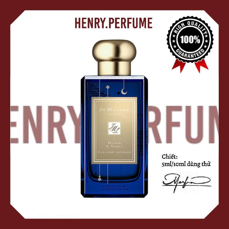 ⛅ Nước Hoa Jo Malone Myrrh & Tonka Cologne Intense  Test 5ml/10ml/20ml ®️