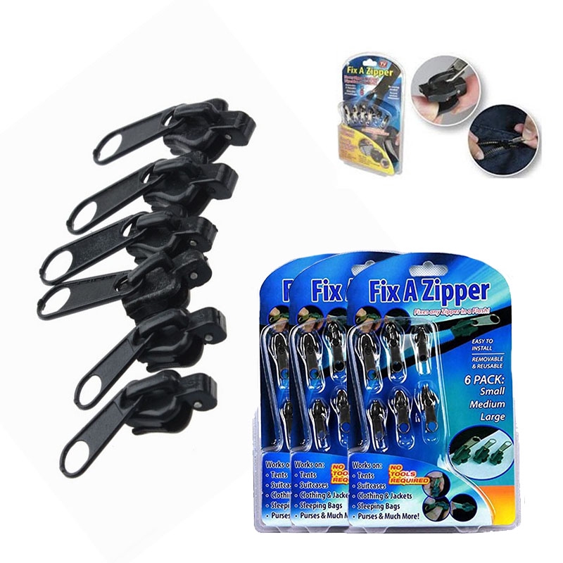 Set 6 Khóa Kéo Thay Thế Với 3 Kích Cỡ Khác Nhau