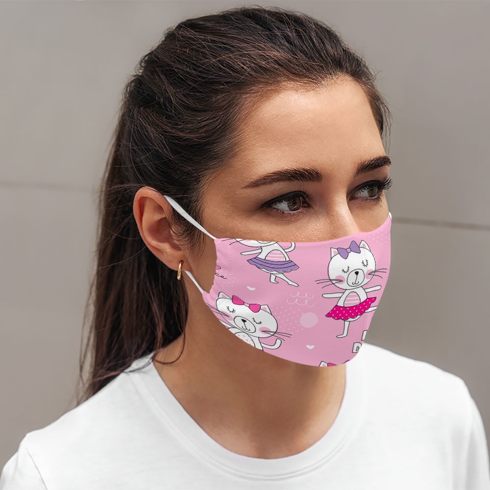 Khẩu trang hoạt hình trẻ em dễ thương đáng yêu cute vui nhộn Hình Đẹp CARTWELL dành cho nam nữ có thể giặt và tái sử dụn