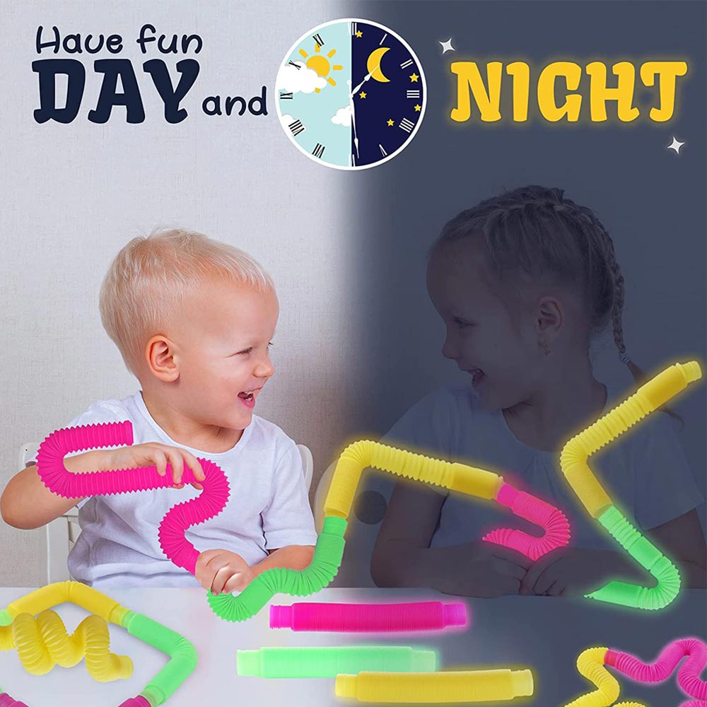 Đồ Chơi Bóp Giảm Căng Thẳng Hình Ống Phát Sáng