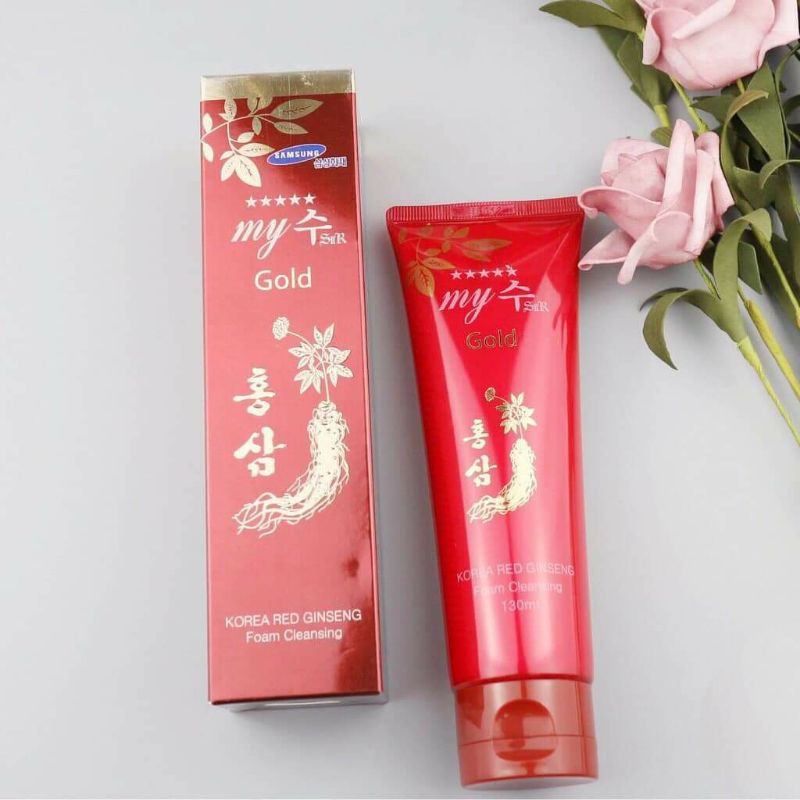 Sữa rửa mặt hồng sâm hàn quốc My Gold