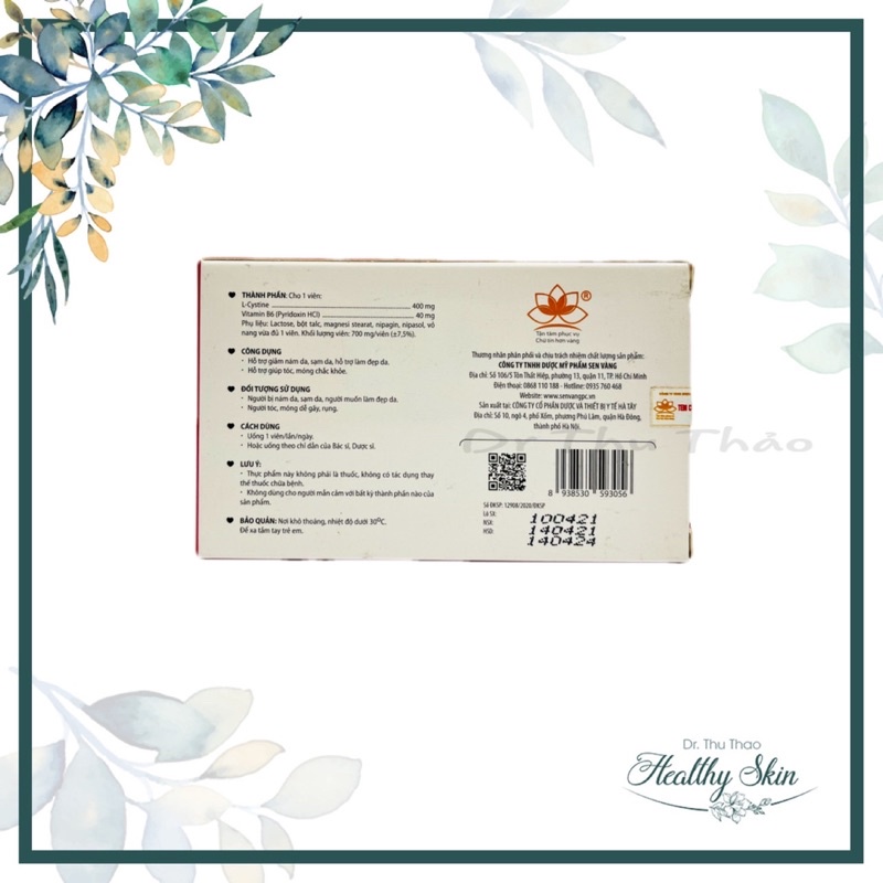 VIÊN UỐNG HỖ TRỢ SÁNG DA FRANCYSTINE B6