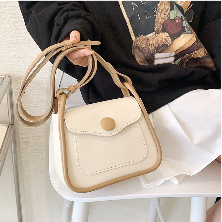Túi xách nữ đeo chéo dáng túi messenger chất da dày 2mm siêu bền Capucha T174