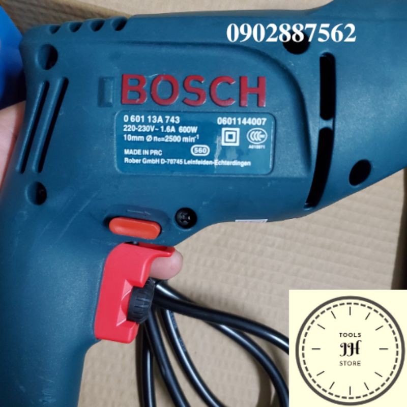 máy khoan cầm tay 10mm GBM 350RE Bosch (tặng mũi khoan 6mm)