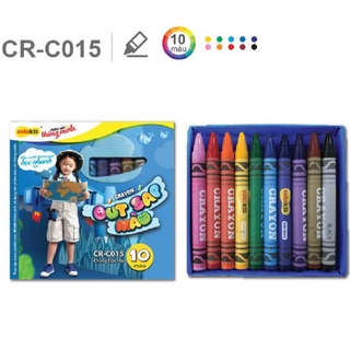 Bút sáp màu Colorkit hộp 10 màu
