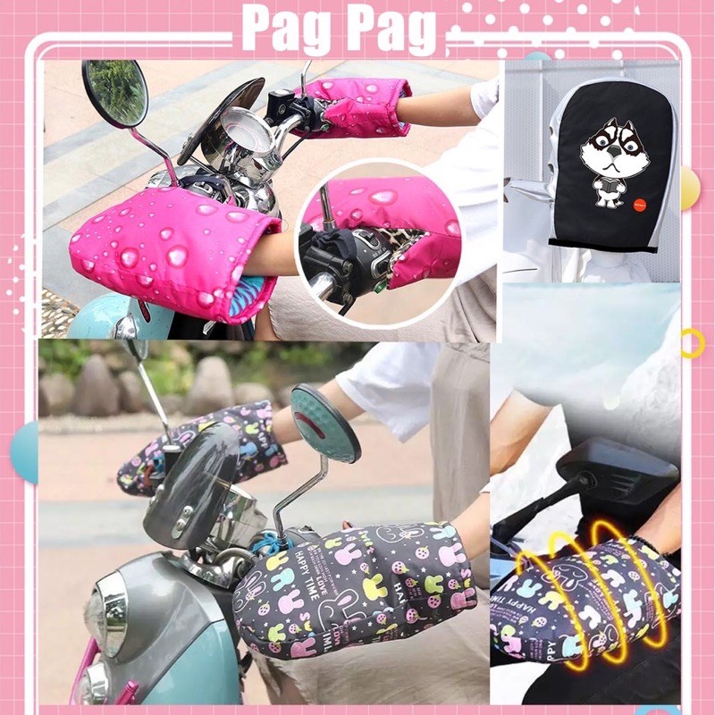Gang tay đi xe máy lót nỉ - chống nước ấm áp mùa đông