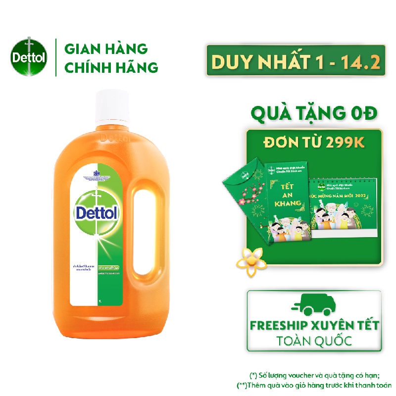 Dung dịch diệt khuẩn đa năng Dettol 1L