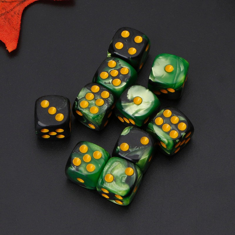 Set 10 viên xúc xắc đồ chơi cao cấp độc đáo 12mm