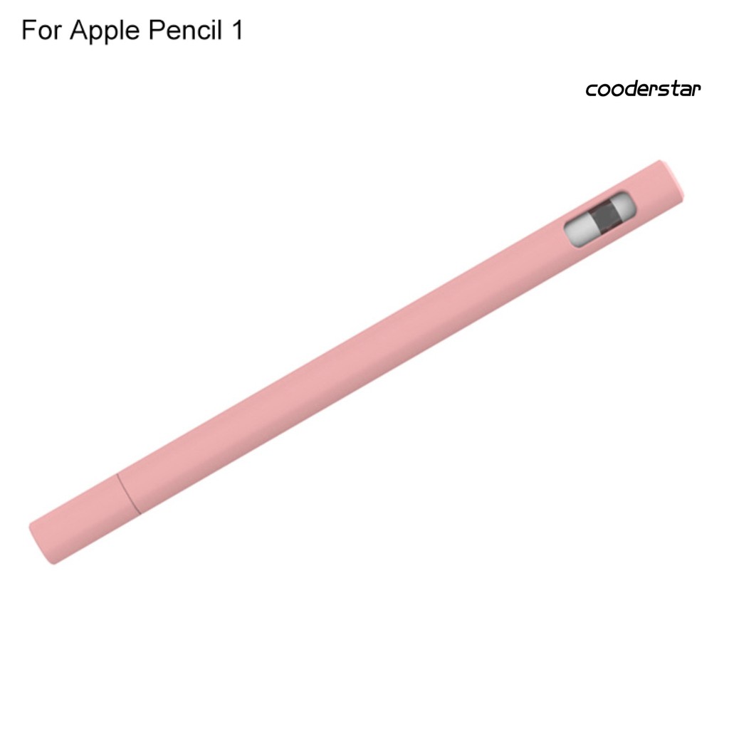 Vỏ bảo vệ bút cảm ứng Apple Pencil 1/2 bằng silicon mềm màu trơn | BigBuy360 - bigbuy360.vn