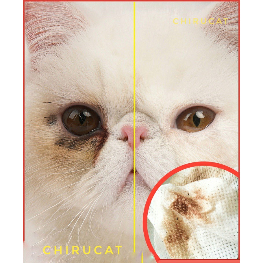 Bông tẩy trắng làm sạch gèn mắt,vết ố khóe mắt chó mèo hộp 130 miếng