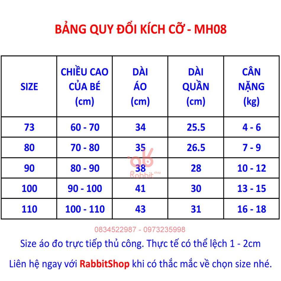 Bộ cộc tay ba lỗ thun lạnh cho bé đồ bộ trẻ em [MH08]