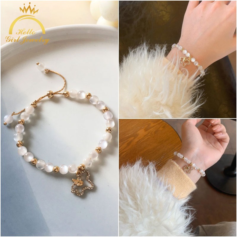 Vòng tay hợp kim phối mặt hình ngựa một sừng xinh xắn cho nữ