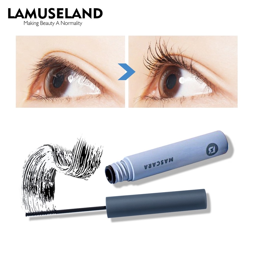 LAMUSELAND Slim Brush Head Waterproof Mascara Cosmetic 8g N3101 | BigBuy360 - bigbuy360.vn