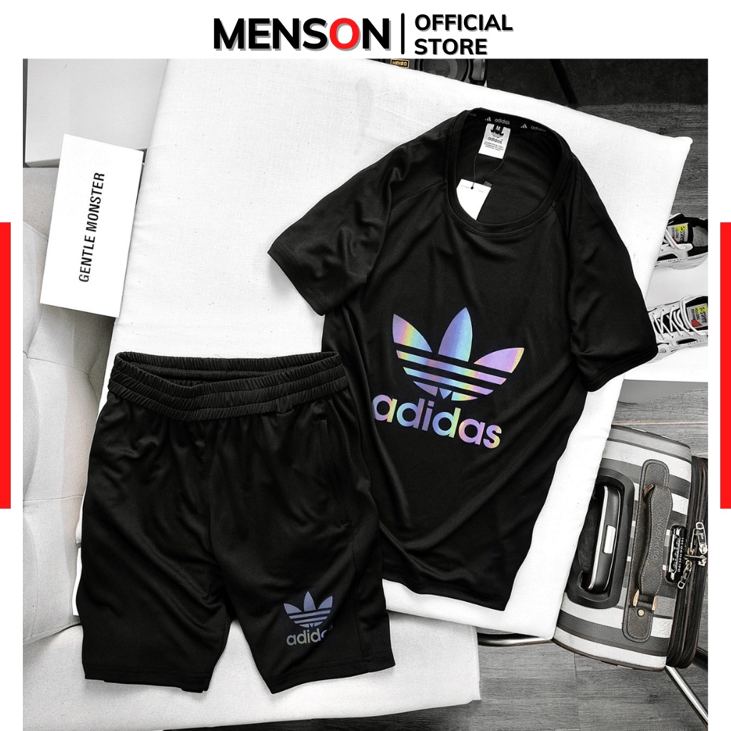 Bộ thể thao nam Adidas chất mát HÀNG CAO CẤP Menson MSA02 Đồ bộ thể thao nam mặc nhà co giãn chuẩn form mùa hè 2022